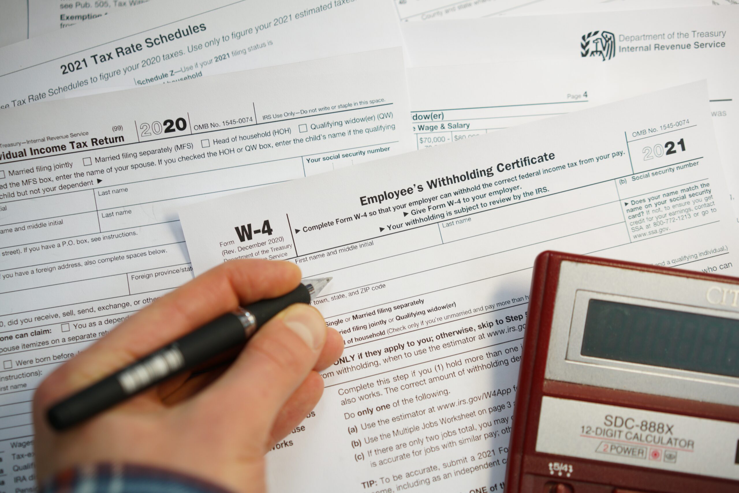 cómo llenar el formulario w-4