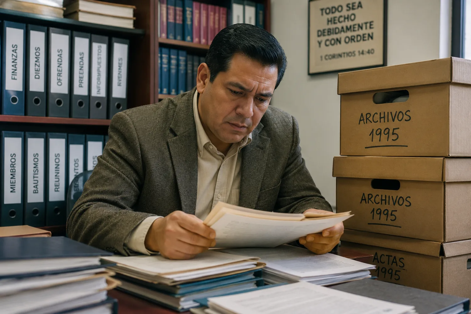 Conservación de registros en ministerios según el IRS